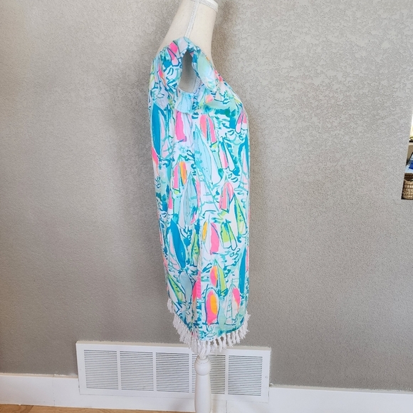 Lilly Pulitzer Marble Dress Size Small off the shoulder - Picture 2 of 11
